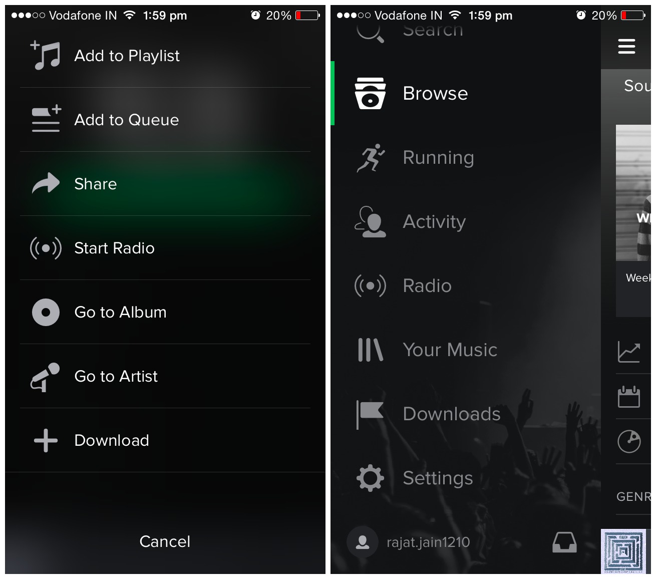Spotify no download option app