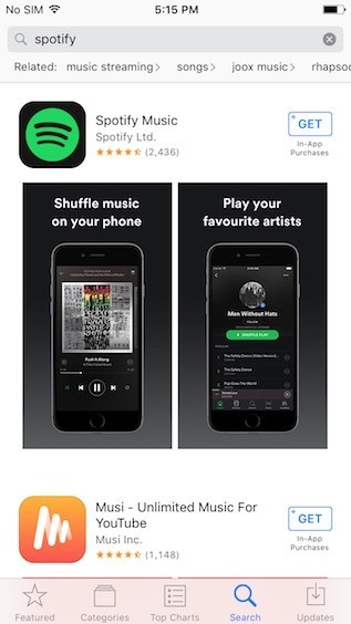 Spotify App View Downloaded Iphone